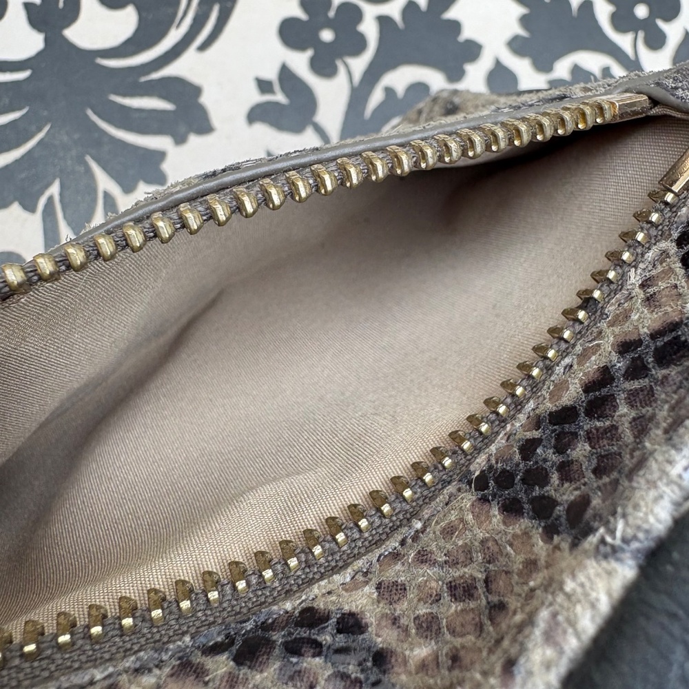 Cole Haan Python Zipped Wristlet - Picture 7 of 16